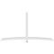 Ekena Millwork Bellingham Architectural Grade PVC Gable Bracket, 108"W x 58 1/2"H x 4"D x 4"F, 13/12 Pitch GBP108X59X0404BEL00 - alternate 2